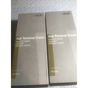 VCO Hair Removal Cream Skin Softening 4 Oz 120mL NIB Exp 3/27 Lot Of 2